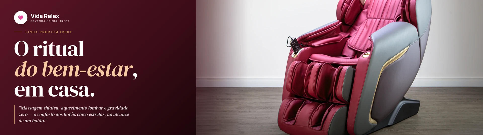 Poltronas de massagem iRest — Vida Relax Florianópolis