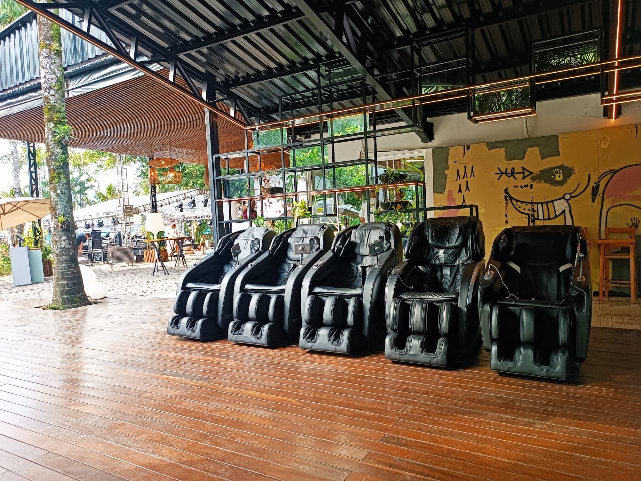 Poltronas iRest instaladas para eventos — Vida Relax